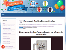Tablet Screenshot of lembrancadeaniversario.com